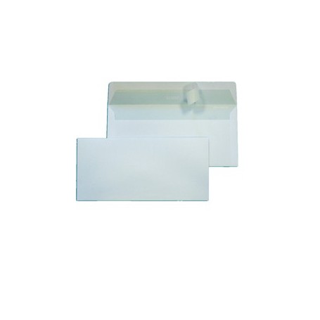 500 BUSTE BIANCHE 110X230MM 90GR S/FINESTRA C/STRIP BLASETTI - 48