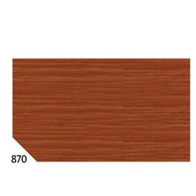 10RT CARTA CRESPA MARRONE 870 (50X250CM) 48GR/MÂ² REX SADOCH - KR363-870
