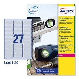 POLIESTERE ADESIVO L6011 ARGENTO 20FG A4 63
