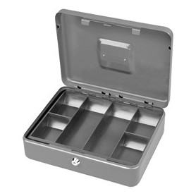CASSETTA PORTAVALORI SECUR 37X28X9CM GRIGIO CHIARO - 21535AS