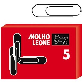 SCATOLA 100 FERMAGLI N.5 MM50 ZINCATI LEONE - 21105
