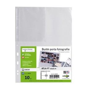 10 BUSTE FORATE PORTA FOTO A 4 SPAZI 15X21 SEI ROTA - 662533