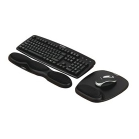 MOUSEPAD CON POGGIAPOLSI COMFORT GEL NERO KENSINGTON - 62386