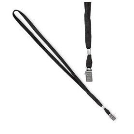 100 CORDONCINI NERO PER PORTANOME 49X1CM ART.31-093 - 31-093-N-B