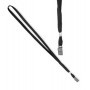 100 CORDONCINI NERO PER PORTANOME 49X1CM ART.31-093 - 31-093-N-B