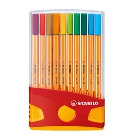 ASTUCCIO 20 PENNARELLI STABILO POINT 88 COLOR PARADE - 8820-03