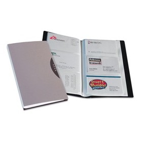 PORTABIGLIETTI VISITA 240 TASCHE SILVER C/CUSTODIA - 40350.