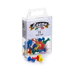 SCATOLA 25 SPILLI CARTOGRAFICI CLESSIDRA COLORI ASSORT.LEONE COLOR - APPU
