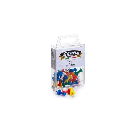 SCATOLA 25 SPILLI CARTOGRAFICI CLESSIDRA COLORI ASSORT.LEONE COLOR - APPU