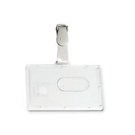 PORTABADGE RIGIDO POCKET L460 53X85MM C/CLIP IN PLASTICA - L460