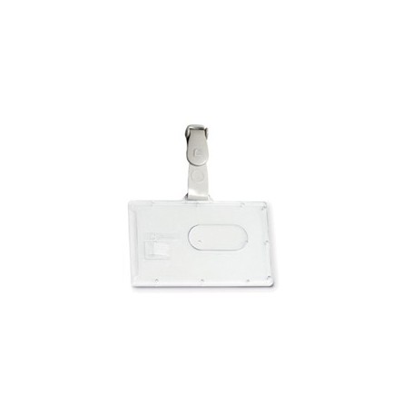 PORTABADGE RIGIDO POCKET L460 53X85MM C/CLIP IN PLASTICA - L460
