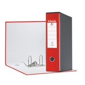 REGISTRATORE EUROFILE G55 ROSSO DORSO 8CM F.TO PROTOCOLLO ESSELTE - 390755160