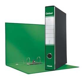 REGISTRATORE OXFORD G82 VERDE DORSO 5CM F.TO COMMERCIALE ESSELTE - 390782180