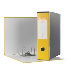 REGISTRATORE EUROFILE G53 GIALLO DORSO 8CM F.TO COMMERCIALE ESSELTE - 390753090