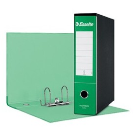 REGISTRATORE ESSENTIALS G75 VERDE DORSO 8CM F.TO PROTOCOLLO ESSELTE - 390775180