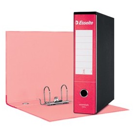 REGISTRATORE ESSENTIALS G75 ROSSO DORSO 8CM F.TO PROTOCOLLO ESSELTE - 390775160