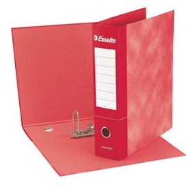 REGISTRATORE ESSENTIALS G73 ROSSO DORSO 8CM F.TO COMMERCIALE ESSELTE - 390773160