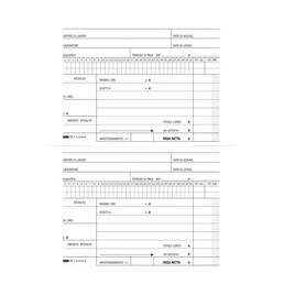 BLOCCO RETRIBUZIONI DOMESTICI 24X15CM 25FG 3COPIE RIC. E5744A EDIPRO - E5744A