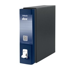 REGISTRATORE NEW DOX 1 BLU DORSO 8CM F.TO COMMERCIALE ESSELTE - D26104