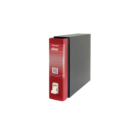 REGISTRATORE DOX 2 ROSSO DORSO 8CM F.TO PROTOCOLLO ESSELTE - D26211