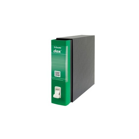 REGISTRATORE DOX 2 VERDE DORSO 8CM F.TO PROTOCOLLO ESSELTE - D26214