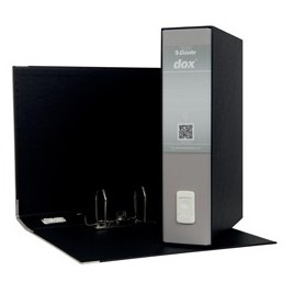 REGISTRATORE DOX 2 GRIGIO CHIARO DORSO 8CM F.TO PROTOCOLLO ESSELTE - D15207