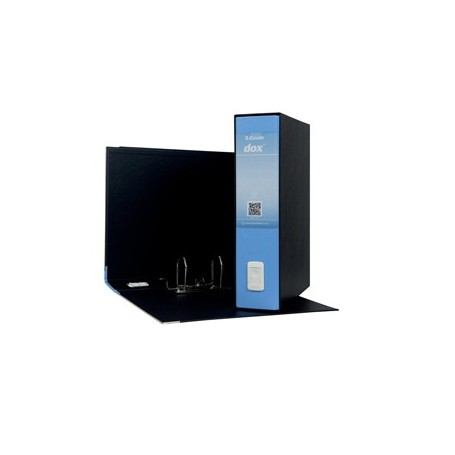 REGISTRATORE DOX 2 AZZURRO DORSO 8CM F.TO PROTOCOLLO ESSELTE - D15216