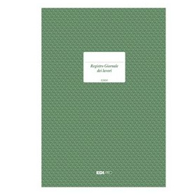 REGISTRO GIORNALE LAVORI 31X21CM 47PAGINE NUMERATE E2909 EDIPRO - E2909