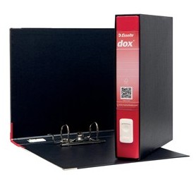 REGISTRATORE DOX 4 ROSSO DORSO 5CM F.TO COMMERCIALE ESSELTE - D26411