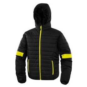 PIUMINO IMBOTTITO BLOOM TG. M NERO/GIALLO DELTAPLUS - BLOOMNOTM