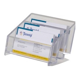 PORTABIGLIETTI DA VISITA DA SCRIVANIA MULTITASCA MYACRILIC TECNOSTYL - BCH02