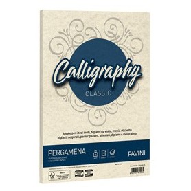 CARTA CALLIGRAPHY PERGAMENA 90GR A4 50FG NATURALE 06 FAVINI - A69Q204