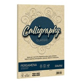 CARTA CALLIGRAPHY PERGAMENA 90GR A4 50FG CREMA 05 FAVINI - A692204