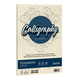CARTA CALLIGRAPHY PERGAMENA 190GR A4 50FG NATURALE 06 FAVINI - A69Q084