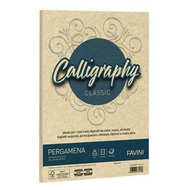 CARTA CALLIGRAPHY PERGAMENA 190GR A4 50FG CREMA 05 FAVINI - A692084