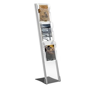 PORTADEPLIANT DA TERRA CON 3 TASCHE A4 VISION ICE VS03 - VS03