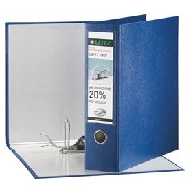 REGISTRATORE LEITZ 180Â° G65 BLU DORSO 8CM F.TO PROTOCOLLO LEITZ - 390765050