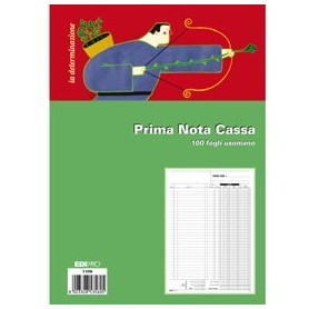 BLOCCO PRIMA NOTA CASSA 31X21CM 100FG USO MANO E5356 - E5356