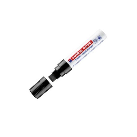 MARCATORE EDDING 4090 PUNTA SCALPELLO GESSO LIQUIDO NERO - E-4090 001