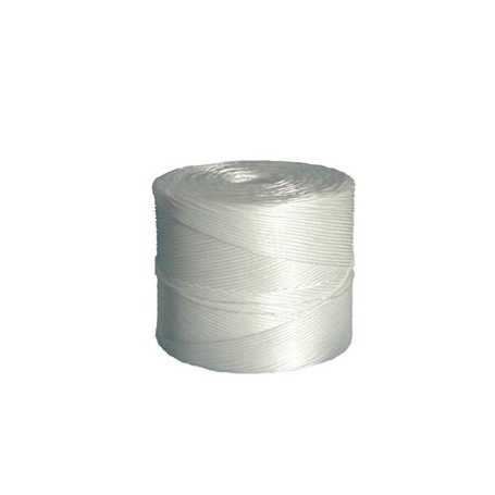 BOBINA DI SPAGO BIANCO IN FIBRA PPL 1/500 1000MT 2KG - 1554