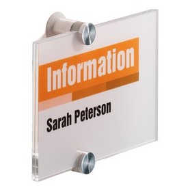 TARGA PER PORTE/PARETI CRYSTAL SIGN 148X105MM DURABLE - 4821-19