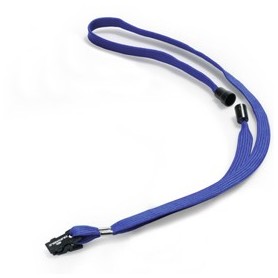 10 CORDONCINO PORTABADGE IN TESSUTO 440X10MM BLU DURABLE - 8119-07