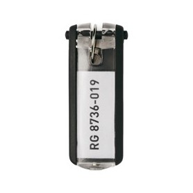 SCATOLA 6 PORTACHIAVI KEY CLIP NERO DURABLE - 1957-01