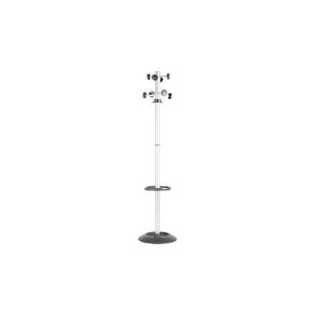 APPENDIABITI TOTEM 175CM A 8 POSTI C/PORTAOMBRELLI GRIGIO/NERO - APUTO/G