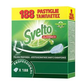 FUSTINO 188 TABS 10G PER LAVASTOVIGLIE SVELTO TABLETS - 101100936