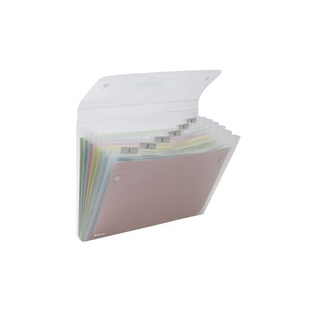 CARTELLA A 6 TASCHE 22X30CM TRASPARENTE ICE REXEL - 2102033