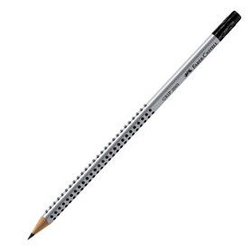 MATITA GRAFITE GRIP 2001 HB TRIANGOLARE C/GOMMINO FABER CASTELL - 117200