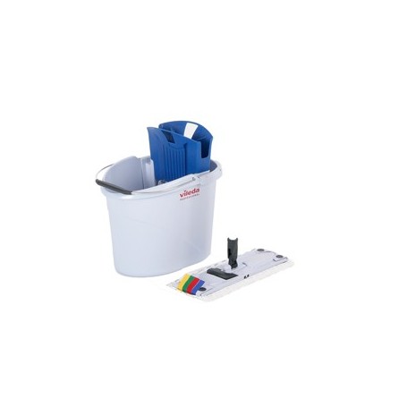 KIT ULTRA SPEED MINI: SECCHIO 10LT CON STRIZZATORE+TELAIO+MOP MICROFIBRA VILEDA - 133854