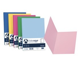 50 CARTELLINE SEMPLICI LUCE 200GR 25X34CM MIX 5 COLORI FAVINI - A50X664