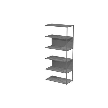 MODULO AGGIUNTIVO LIBRERIA MODULAR 90X44H200CM CON STRUTTURA ANTRAC.- ANTRACITE - DOE200S-AF-T